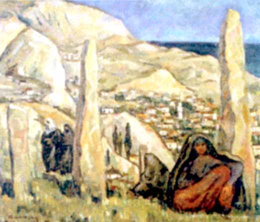 Nicolae Dărăscu - Cimitir tătărăsc la Balcic