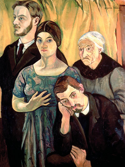 Suzanne Valadon - SELF PORTRAIT, WITH HER FAMILY
