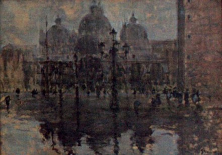 Eustațiu Stoenescu - Piaţa San Marco pe ploaie