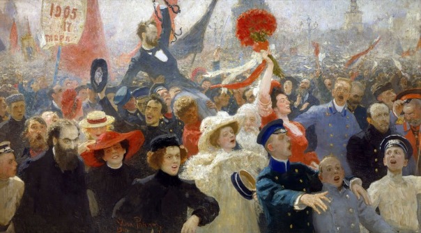 Ilya Repin - Demonstration on October 17, 1905