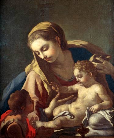 Francesco de Mura - Madonna and Child with the Infant St. John the Baptist