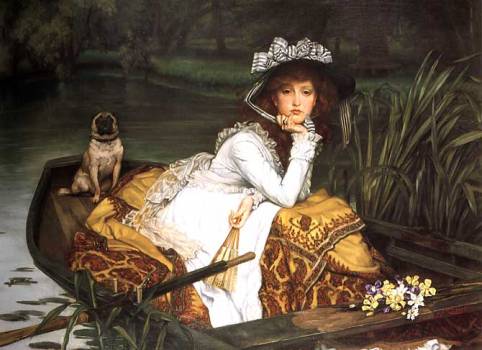 James Tissot - Young Lady in a Boat